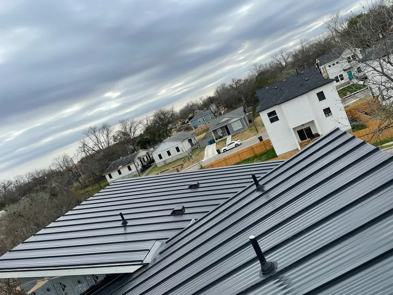 Standing seam metal roof panels with vents for Skylight Repair in Ramapo